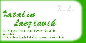 katalin laczlavik business card